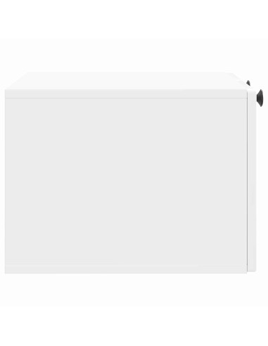 Mobile Porta TV da Muro Bianco Lucido 59,5 x 41 x 30 cm