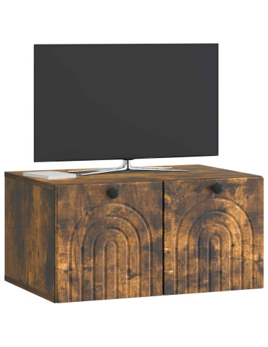 Mobile Porta TV da Muro Rovere Fumo 59,5 x 41 x 30 cm