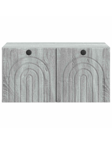 Mobile Porta TV da Muro Grigio Sonoma 59,5 x 41 x 30 cm