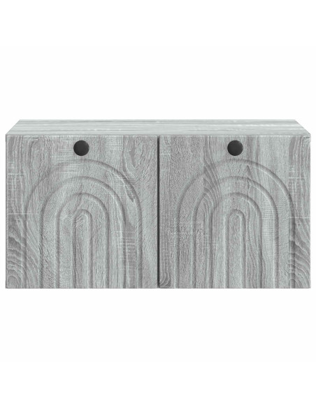 Mobile Porta TV da Muro Grigio Sonoma 59,5 x 41 x 30 cm
