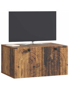 Mobile Porta TV da Muro Legno antico 59,5 x 41 x 30 cm 2