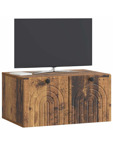 Mobile Porta TV da Muro Legno antico 59,5 x 41 x 30 cm