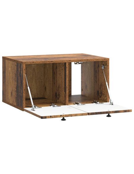 Mobile Porta TV da Muro Legno antico 59,5 x 41 x 30 cm