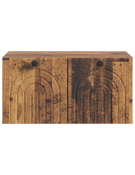 Mobile Porta TV da Muro Legno antico 59,5 x 41 x 30 cm