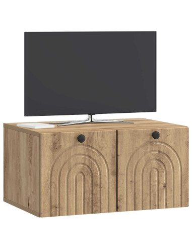 Mobile Porta TV da Muro Rovere Artigianale 59,5 x 41 x 30 cm