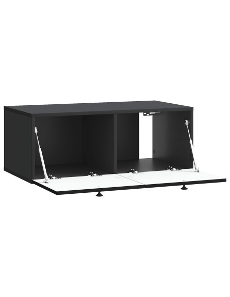 Mobile Porta TV da Muro Nero 78,5 x 41 x 30 cm
