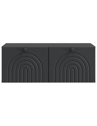 Mobile Porta TV da Muro Nero 78,5 x 41 x 30 cm