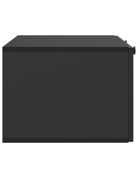 Mobile Porta TV da Muro Nero 78,5 x 41 x 30 cm