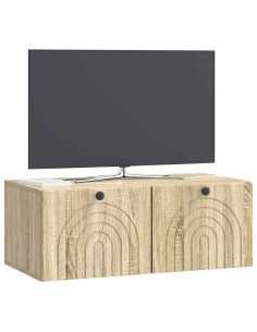 Mobile Porta TV da Muro Rovere Sonoma 78,5 x 41 x 30 cm 2