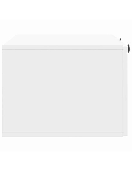 Mobile Porta TV da Muro Bianco Lucido 78,5 x 41 x 30 cm