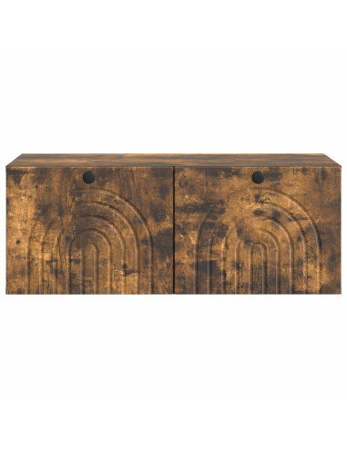 Mobile Porta TV da Muro Rovere Fumo 78,5 x 41 x 30 cm