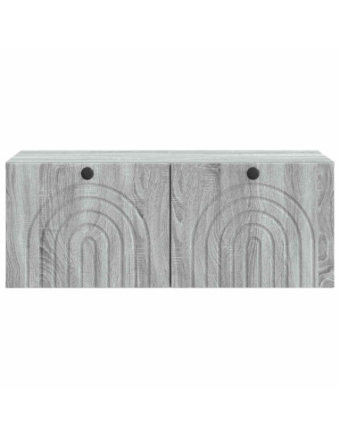 Mobile Porta TV da Muro Grigio Sonoma 78,5 x 41 x 30 cm