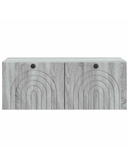 Mobile Porta TV da Muro Grigio Sonoma 78,5 x 41 x 30 cm