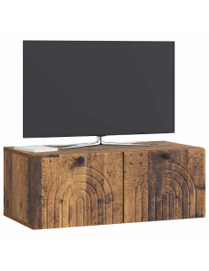 Mobile Porta TV da Muro Legno antico 78,5 x 41 x 30 cm 2