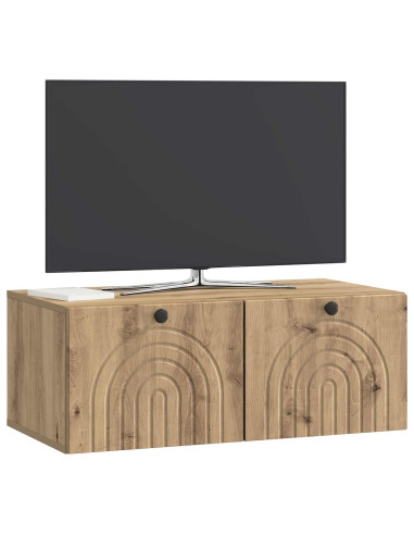 Mobile Porta TV da Muro Rovere Artigianale 78,5 x 41 x 30 cm