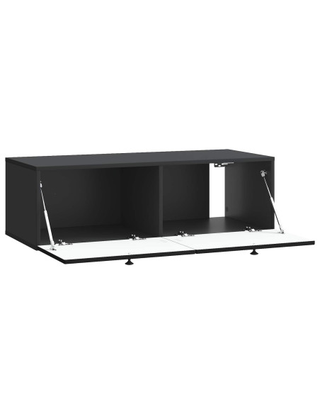 Mobile Porta TV da Muro Montaggio a parete Nero 99 x 41 x 30 cm