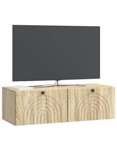 Mobile Porta TV da Muro Rovere Sonoma 98 x 41 x 30 cm 2