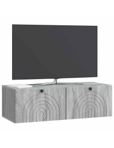 Mobile Porta TV da Muro Grigio Sonoma 99 x 41 x 30 cm 2