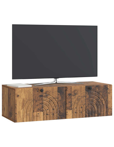 Mobile Porta TV da Muro Legno antico 99 x 41 x 30 cm
