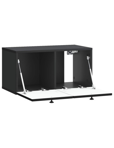 Mobile Porta TV da Muro Nero 59,5 x 31 x 30 cm