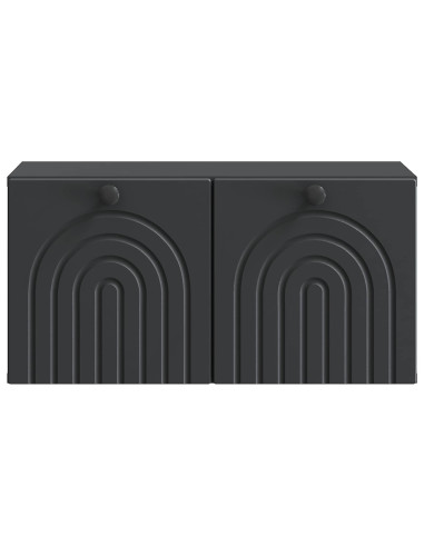 Mobile Porta TV da Muro Nero 59,5 x 31 x 30 cm