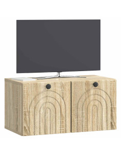 Mobile Porta TV da Muro Rovere Sonoma 59,5 x 31 x 30 cm 2
