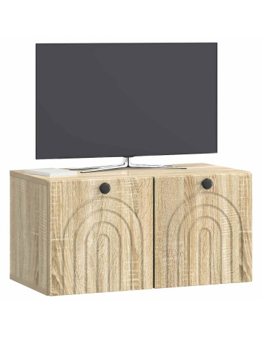 Mobile Porta TV da Muro Rovere Sonoma 59,5 x 31 x 30 cm