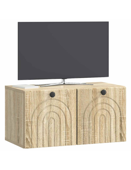 Mobile Porta TV da Muro Rovere Sonoma 59,5 x 31 x 30 cm