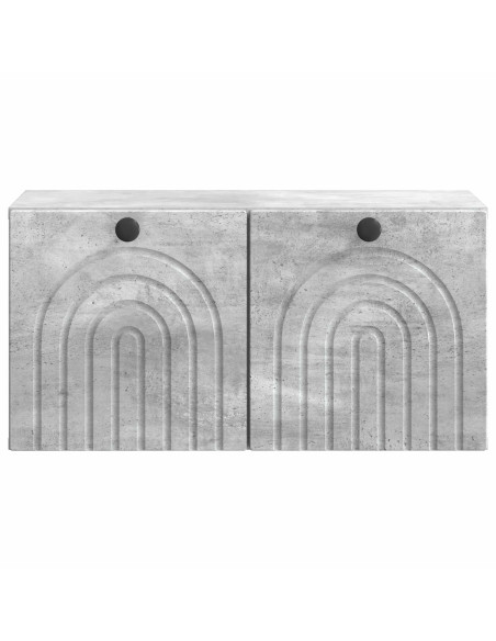Mobile Porta TV da Muro Grigio Cemento 59,5 x 31 x 30 cm