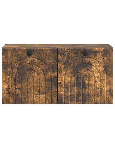 Mobile Porta TV da Muro Rovere Fumo 59,5 x 31 x 30 cm