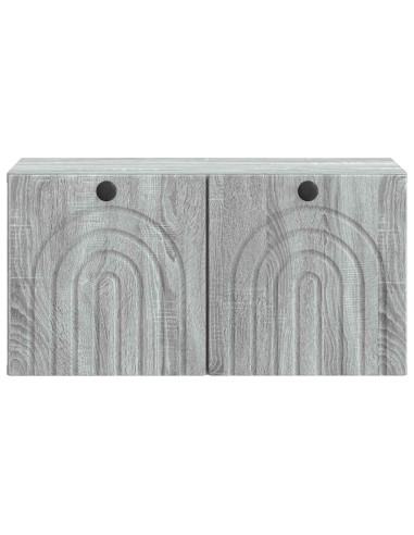 Mobile Porta TV da Muro Grigio Sonoma 59,5 x 31 x 30 cm