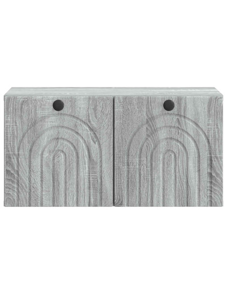 Mobile Porta TV da Muro Grigio Sonoma 59,5 x 31 x 30 cm