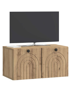 Mobile Porta TV da Muro Rovere Artigianale 59,5 x 31 x 30 cm 2
