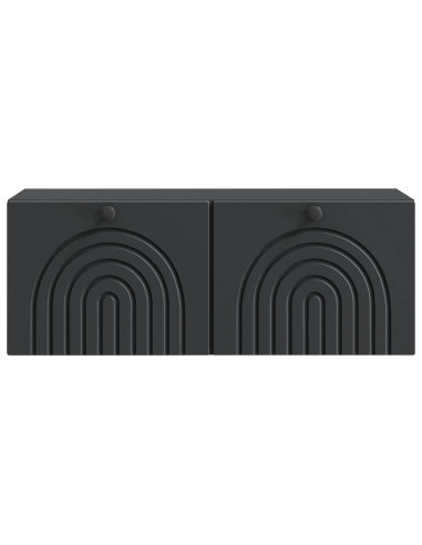 Mobile Porta TV da Muro Nero 78,5 x 31 x 30 cm