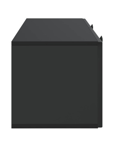 Mobile Porta TV da Muro Nero 78,5 x 31 x 30 cm