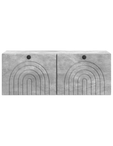 Mobile Porta TV da Muro Grigio Cemento 78,5 x 31 x 30 cm