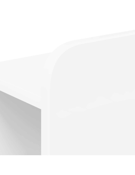 Telaio del letto con storage con testiera Bianco 75 x 190 cm