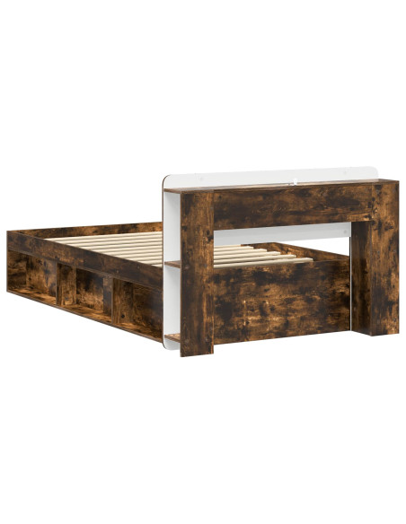 Telaio del letto con storage Rovere Fumo 90 x 190 cm