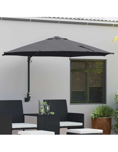 Ombrello da giardino Antracite 248 x 248 x 148 cm