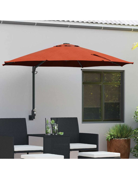 Ombrello da giardino Terracotta 248 x 248 x 148 cm
