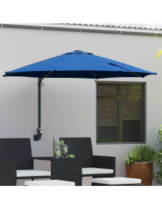 Ombrello da giardino Azzurro 248 x 248 x 148 cm