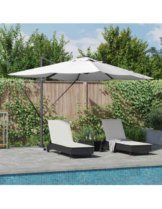 Ombrellone Sabbia 352 x 251 x 265 cm Poliestere e Alluminio 2