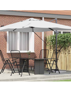 Ombrellone Sabbia 351 x 250 x 260 cm Poliestere e Alluminio