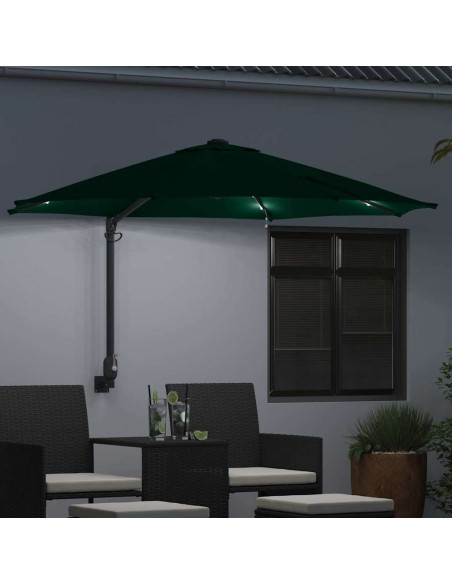Ombrello da giardino Verde 248 x 248 x 148 cm