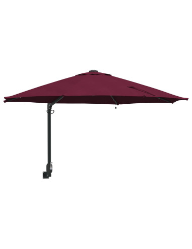 Ombrello da giardino Rosso Bordeaux 248 x 248 x 148 cm