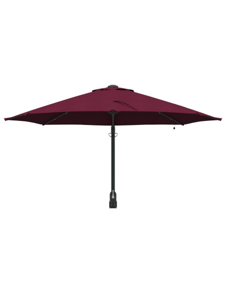 Ombrello da giardino Rosso Bordeaux 248 x 248 x 148 cm