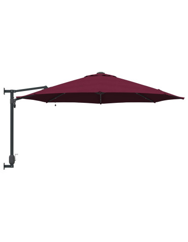 Ombrello da giardino Rosso Bordeaux 248 x 248 x 148 cm