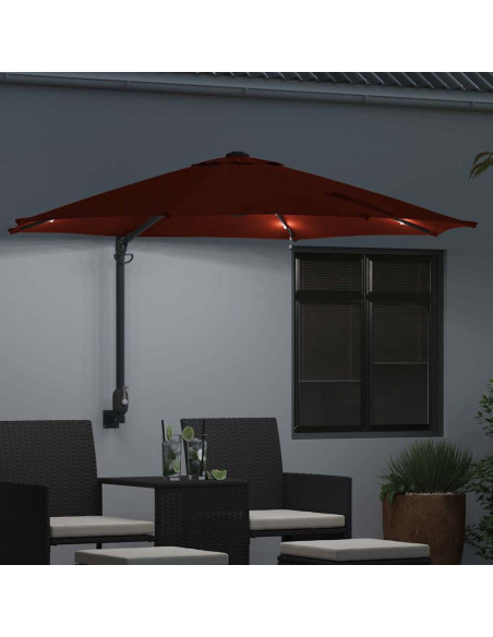 Ombrello da giardino Terracotta 248 x 248 x 148 cm