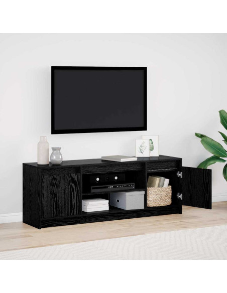 Unità TV Nero 139,5 x 34 x 50 cm Legno multistrato