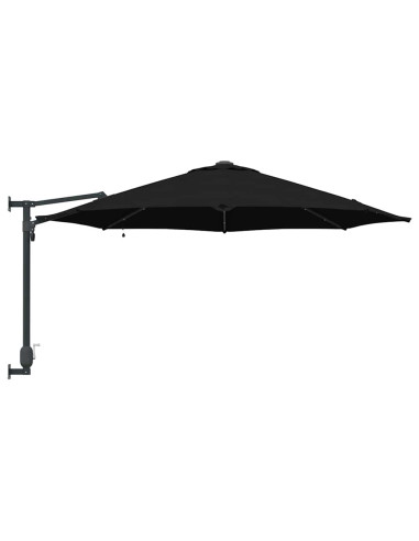 Ombrello da giardino Nero 248 x 248 x 148 cm